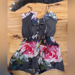 Beach bunny silk romper size large